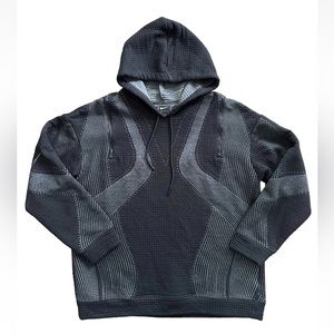 Nike Hoodie, loose fit Sweater Black Patterned, Size S, Rare Style